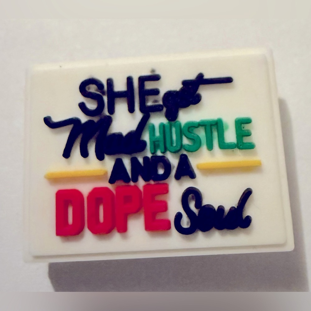 (10 for $16) She Got Mad Hustle And A Dope Soul Croc Charm Jibbitz Shoe Charm